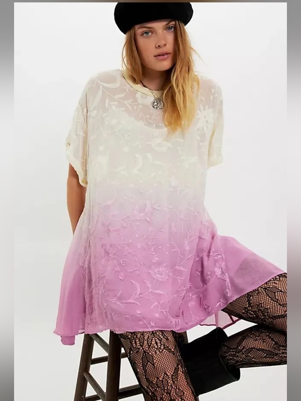 free people Petal Dusk T-Shirt Mini Dress NWT size large